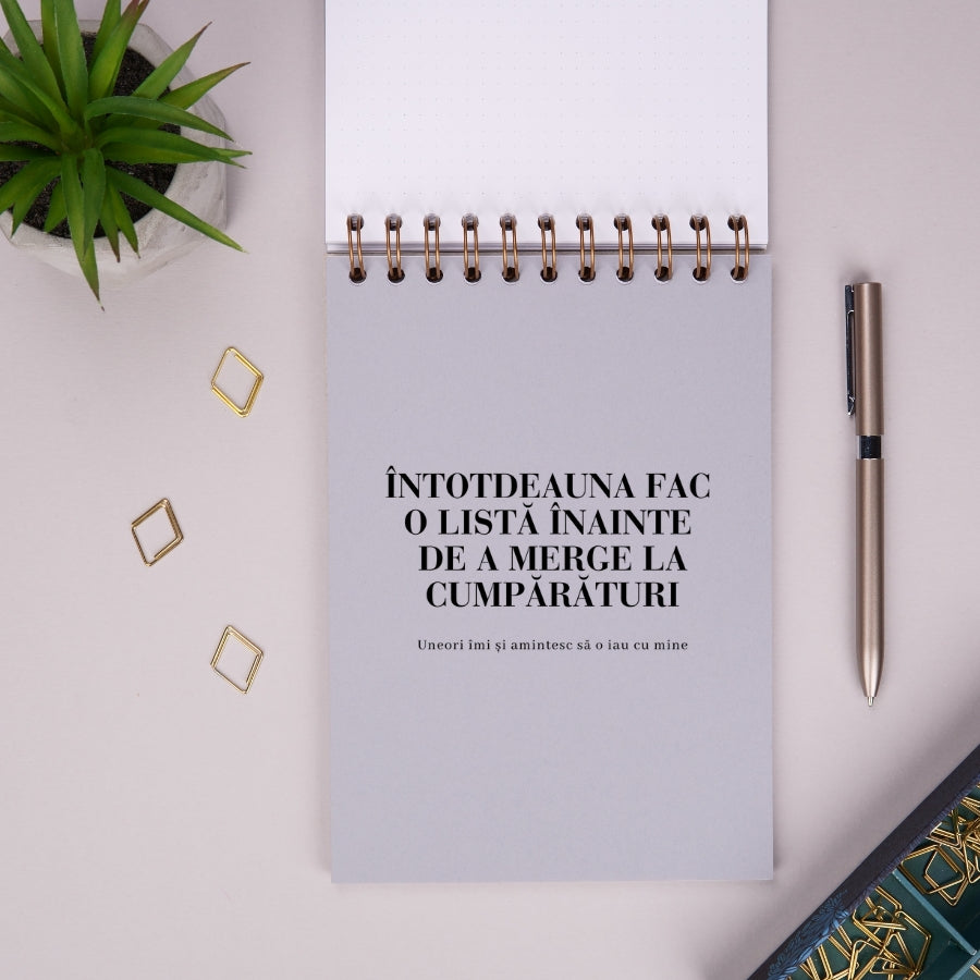 Notebook cadou amuzant pentru prieteni - Jurnal Cacaturi - despartitor 1 interior 