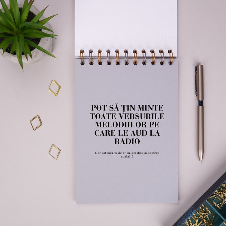 Notebook cadou amuzant pentru prieteni - Jurnal Cacaturi - despartitor 2 interior