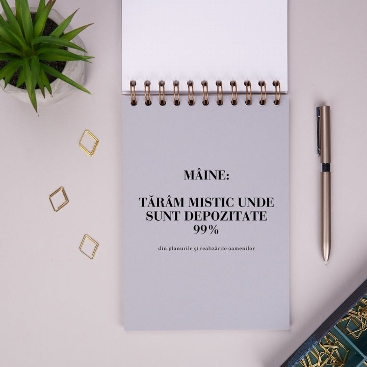 Notebook cadou pentru colegi - Jurnal Chestii de facut de luni - despartitor interior 3