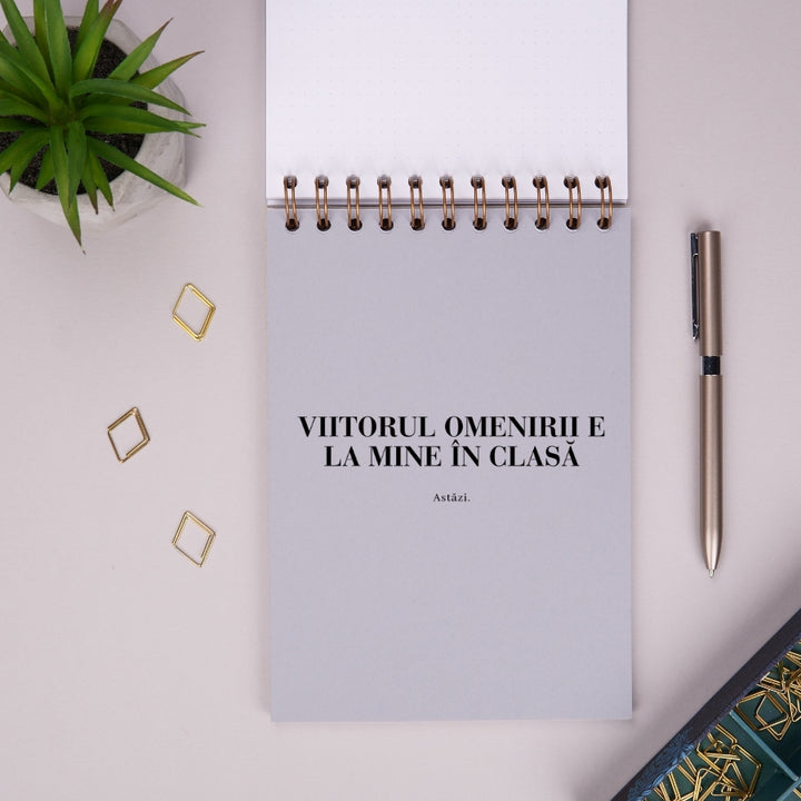 Notebook cadou pentru educatoare sau invatatoare - Jurnal Giant Heart - despartitor interior 2