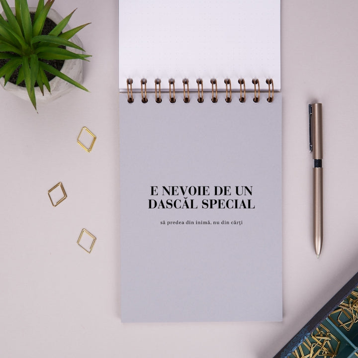 Notebook cadou pentru educatoare sau invatatoare - Jurnal Giant Heart - despartitor interior 3