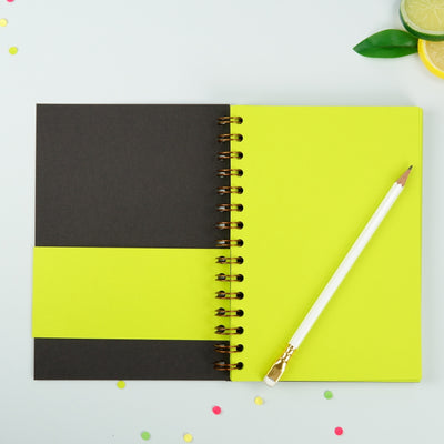 Notebook cu interior colorat wonderstore - Creative Planning - Cactus Green - interior