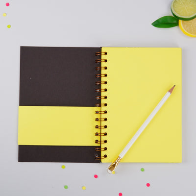 Notebook cu interior colorat wonderstore - Creative Planning - Citrus Yellow - interior