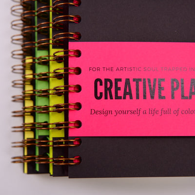 Notebook cu interior colorat wonderstore - Creative Planning - detaliu spirala