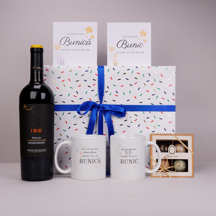 Pachet cadou de anuntat sarcina - Viitori bunici