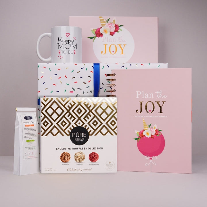 Pachet cadou pentru gravide cu Agenda de Sarcina Plan the Joy - Happy Mom To Be