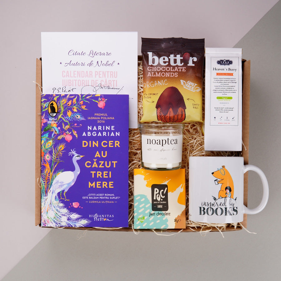 Pachet cadou pentru iubitorii de carti - Inspired by books - in cutie