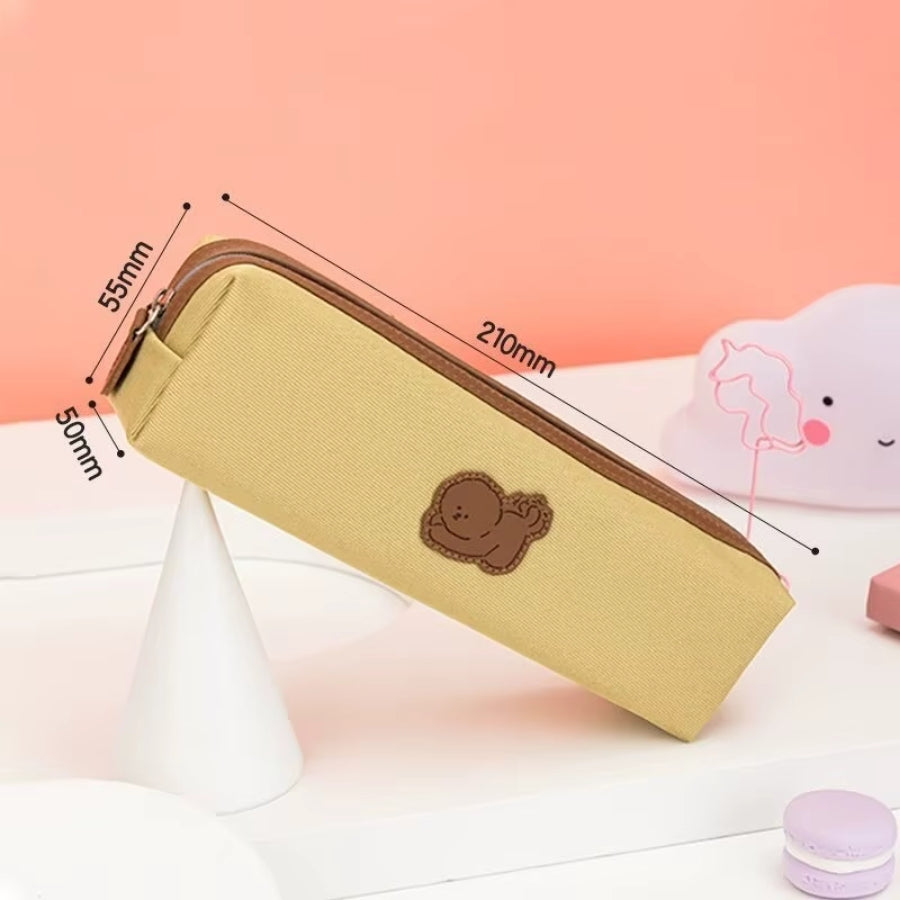 Penar etui tubular, neechipat - Cute Dog - green