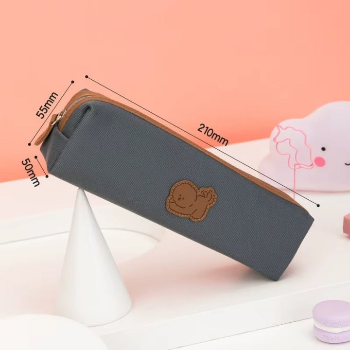 Penar etui tubular, neechipat - Cute Dog - gri