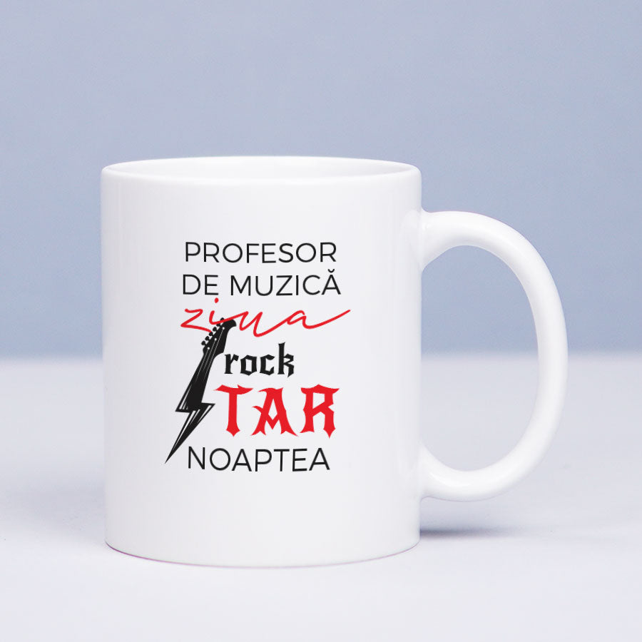 Cana personalizata cadou pentru profesori - Proful de muzica-front