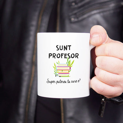 Cana personalizata cadou pentru profesorul de tehnologie - Super profesor-hand