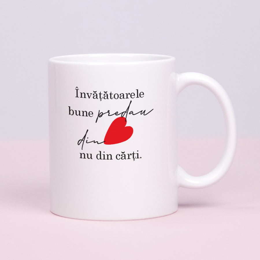 Cana personalizata cadou pentru invatatoare - From the Heart-front