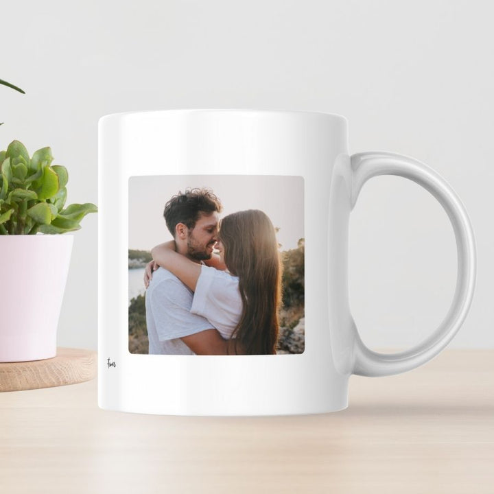 Cadou pentru iubit sau iubita - Cana personalizata cu poza de cuplu - Love