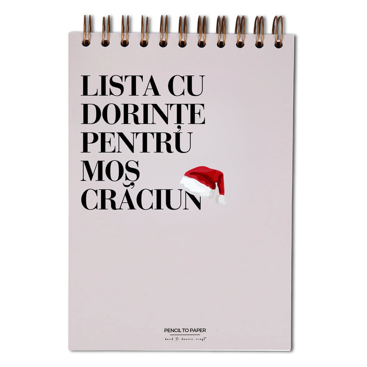 Notebook cadou amuzant de sarbatori - Liste de Craciun