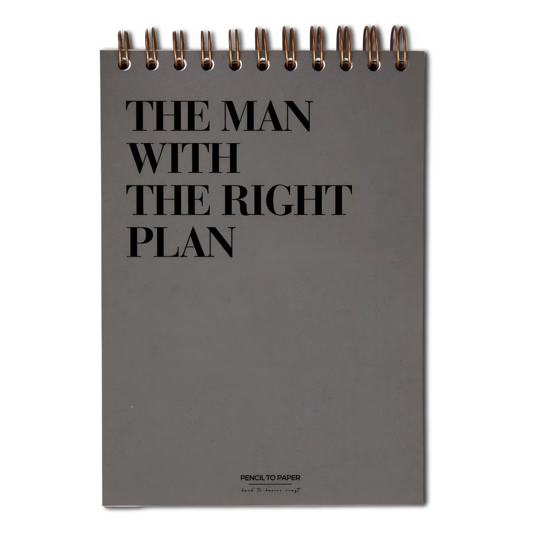 Notebook cadou pentru barbati - The Man With The Plan