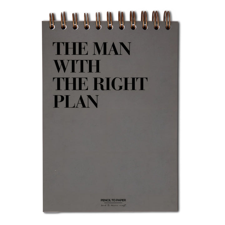 Notebook cadou pentru barbati - The Man With The Plan