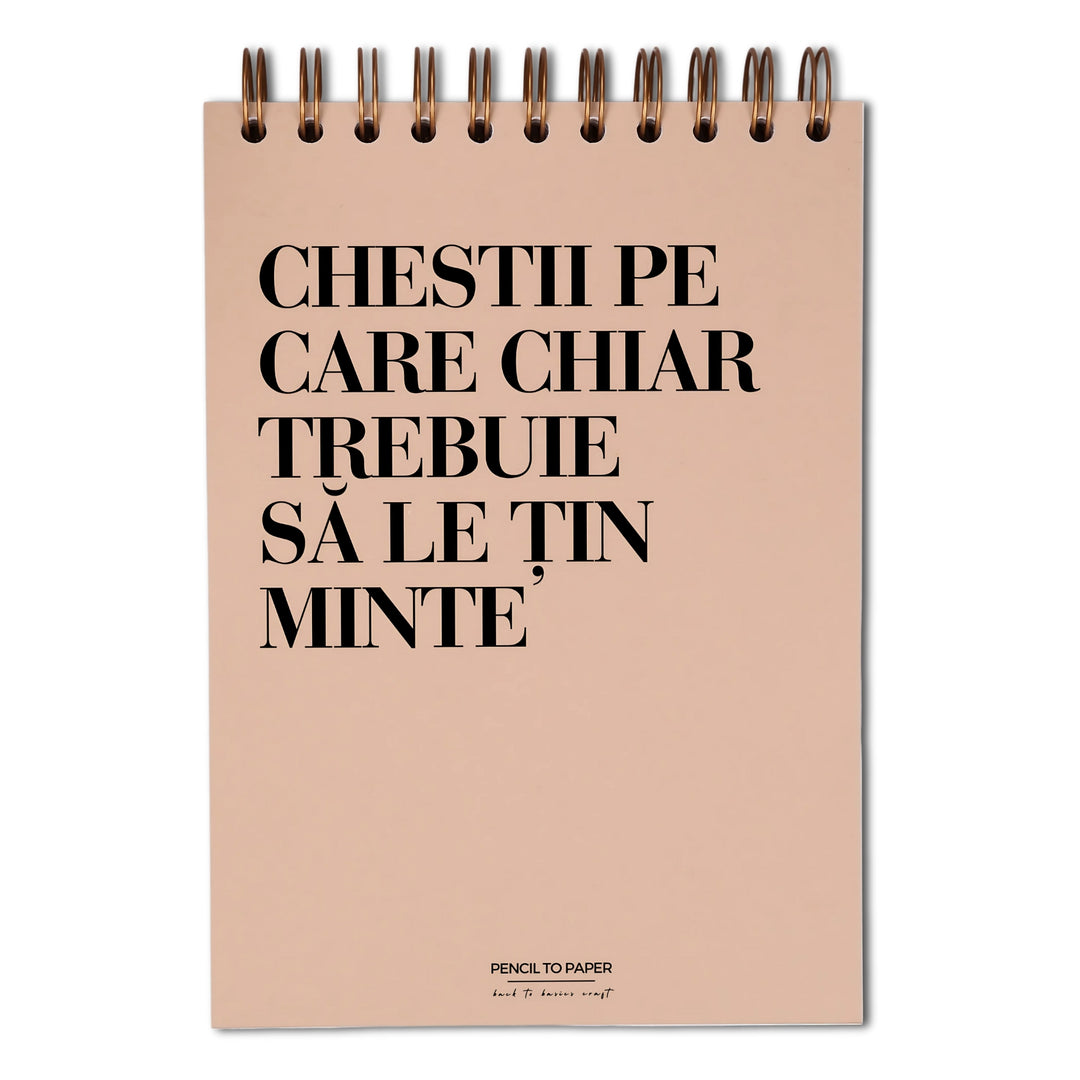 Notebook cadou pentru prieteni - Chestii de tinut minte