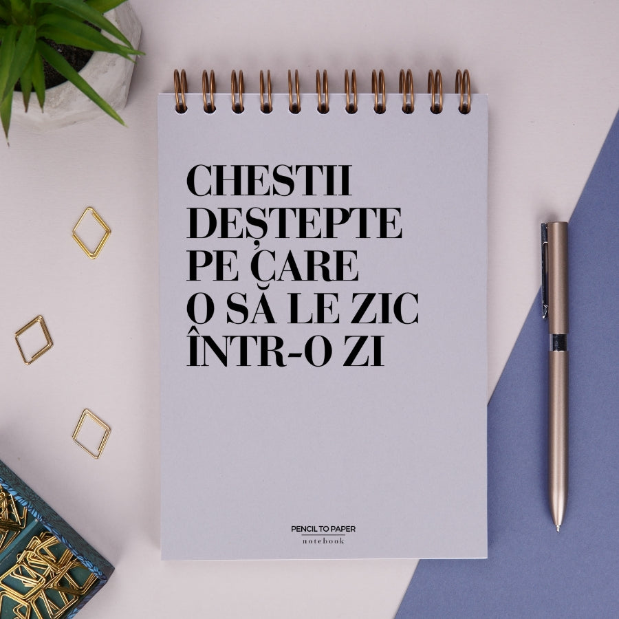 Notebook cadou pentru colegi si prieteni - Chestii destepte - coperta