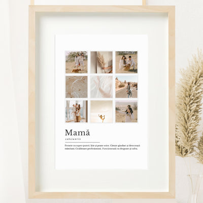 Cadou pentru mama - Tablou personalizat cu poze - The Best Mom - wonderstore_prim plan