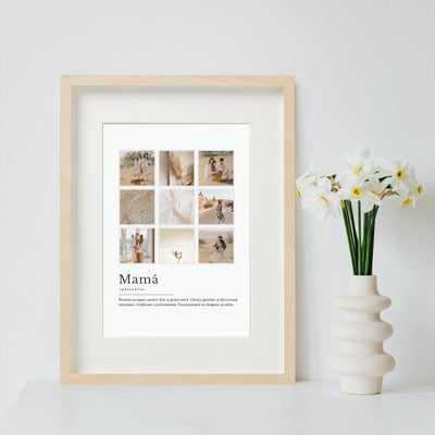 Cadou pentru mama - Tablou personalizat cu poze - The Best Mom_wonderstore_tablou pe raft
