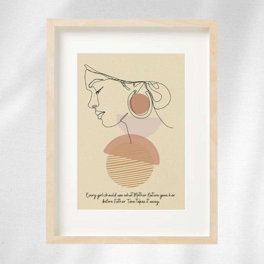 Cadou pentru fete - Tablou cu mesaj - Use your gifts 1