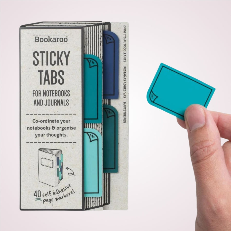 Despartitoare adezive pentru agende si plannere - Sticky Tabs Blues in ambalaj