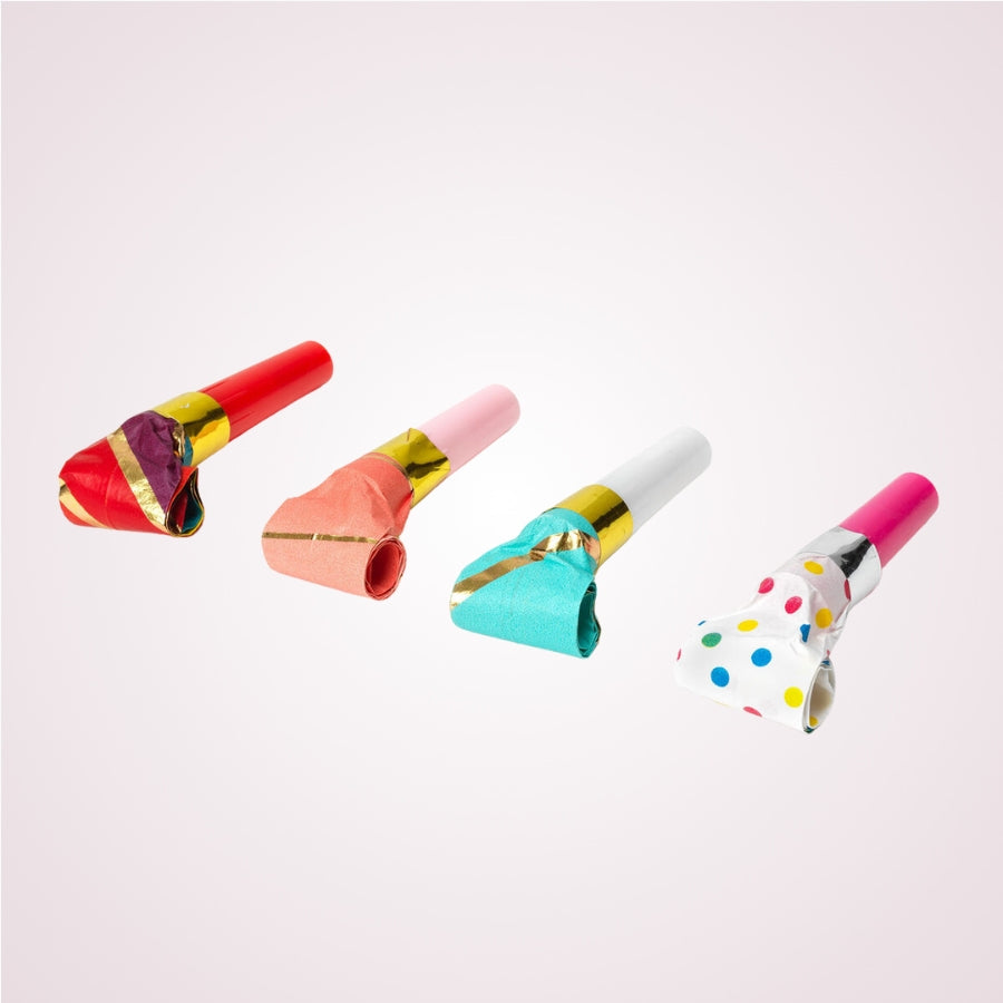 Set de accesorii si decoratiuni pentru petrecere zi de nastere - Party Time - suflatori petrecere