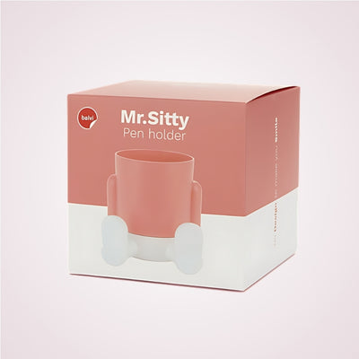 Suport pentru instrumente de scris rosu - Mr. Sitty - in cutie