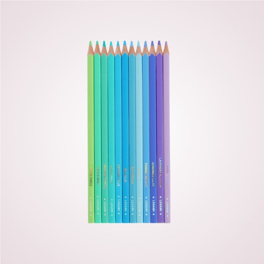 Set 12 creioane colorate pastel - Ocean - fara cutie