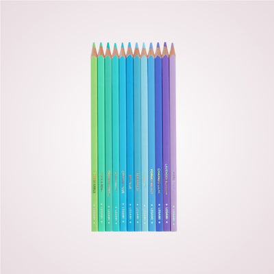 Set 12 creioane colorate pastel - Ocean - fara cutie