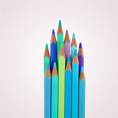Set 12 creioane colorate pastel - Ocean - detaliu