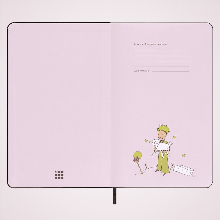 Pagina de garda Notebook liniat Moleskine in cutie cadou - Le Petit Prince