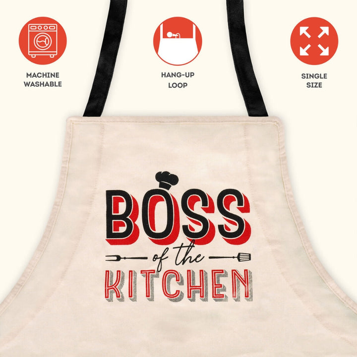 Detalii Sort de bucatarie pentru barbati - Boss of the Kitchen