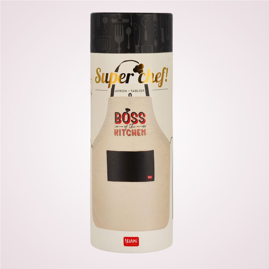 Cutie cadou Sort de bucatarie pentru barbati - Boss of the Kitchen