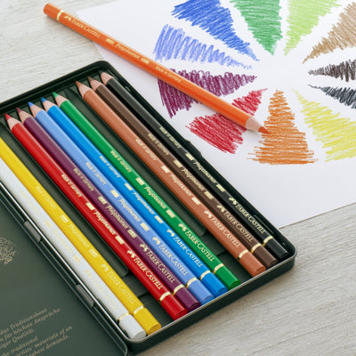 desen realizat cu set cadou cu 12 creioane colorate pentru artisti Polychromos Faber-Castell