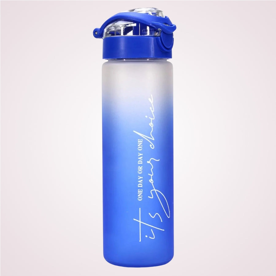 Sticla de apa din tritan, deschidere automata si maner de transport, 630 ml - Noki dark blue