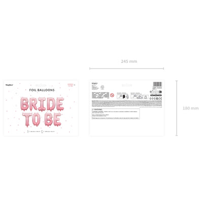 Set litere gonflabile pentru sedinte foto - Bride to be - in ambalaj