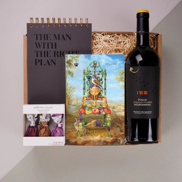 Pachet cadou de lux pentru barbati - The man with the plan - in cutie