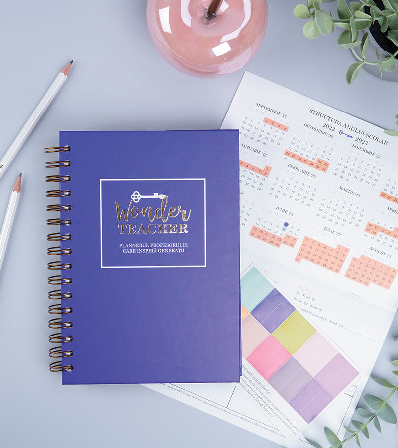 Agenda Wonder teacher - Plannerul profesorului care inspira generatii - wonderstore