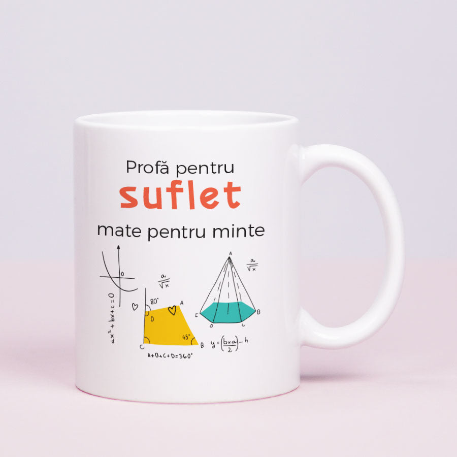 Cana personalizata cadou pentru profesoare - Profa de mate-front