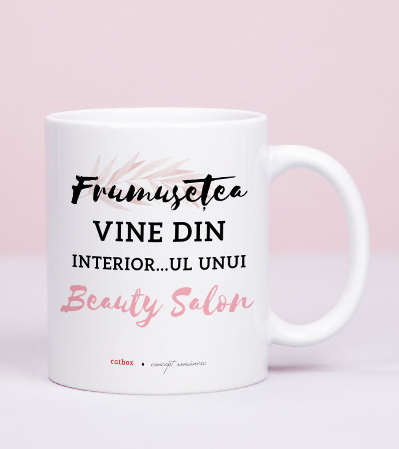 Cana cadou pentru hairstylist - Beauty Salon - wonderstore catbox