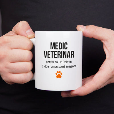 Cana cadou pentru medici veterinari - Animal Whisperer-hand