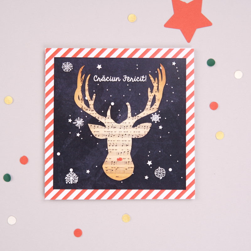 Felicitare cadou de Craciun - Red Nose wonderstore