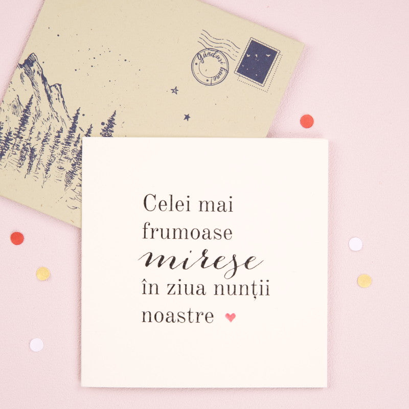 plic Felicitare cadou de nunta pentru mirese - Bride