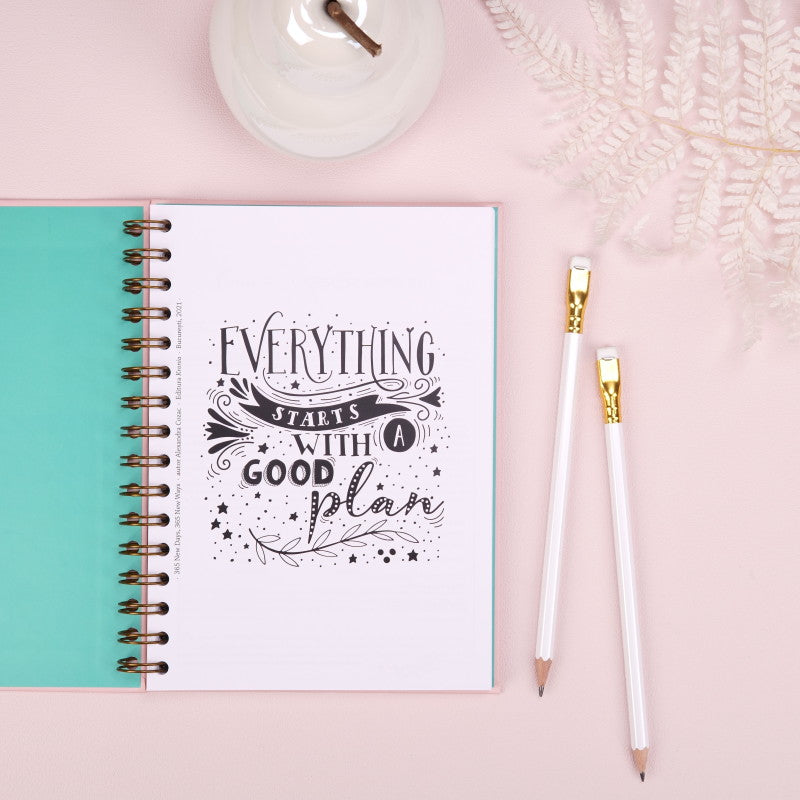 Planner A5 anual 365 Days - Butterfly Dreams -coperta interior