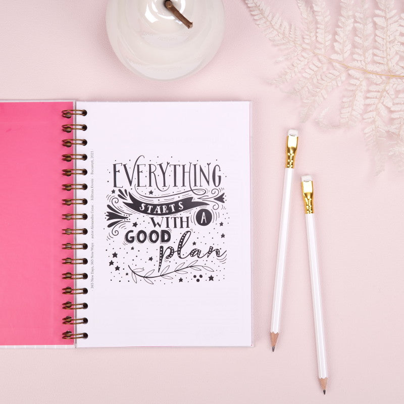 Planner A5 anual 365 Days - Sunshine in my Mind- ladycozac-wonderstore - coperta interior