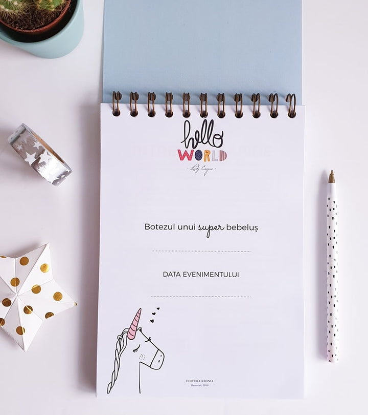 Agenda organizare botez - Hello World - Lady Cozac 3