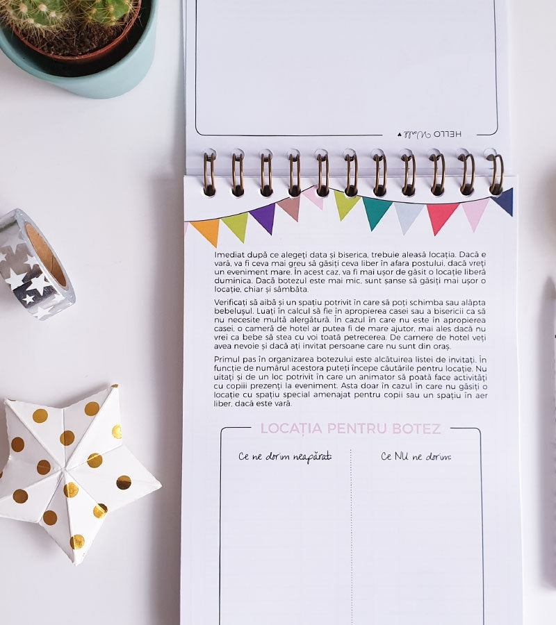Agenda organizare botez - Hello World - Lady Cozac 7