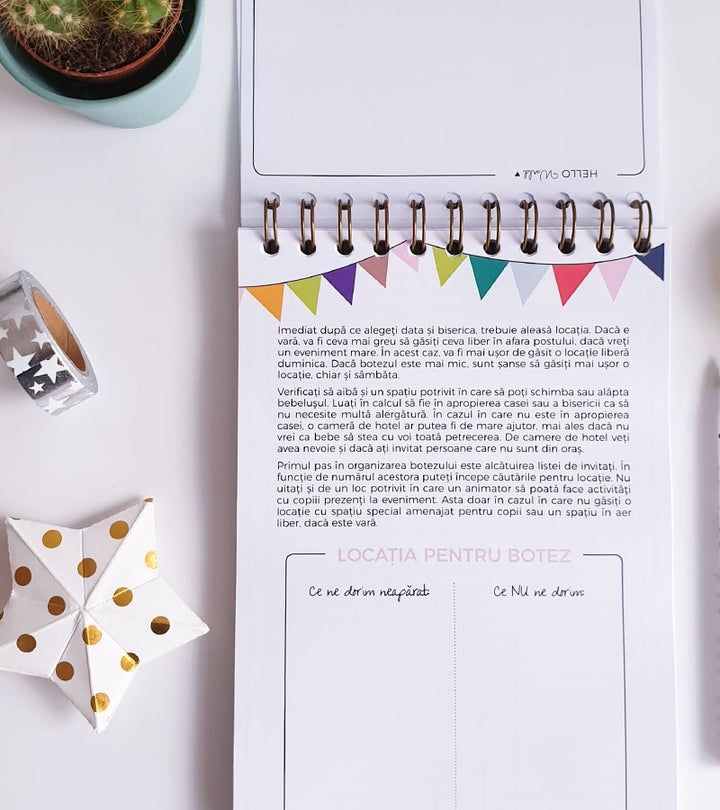 Agenda organizare botez - Hello World - Lady Cozac 7