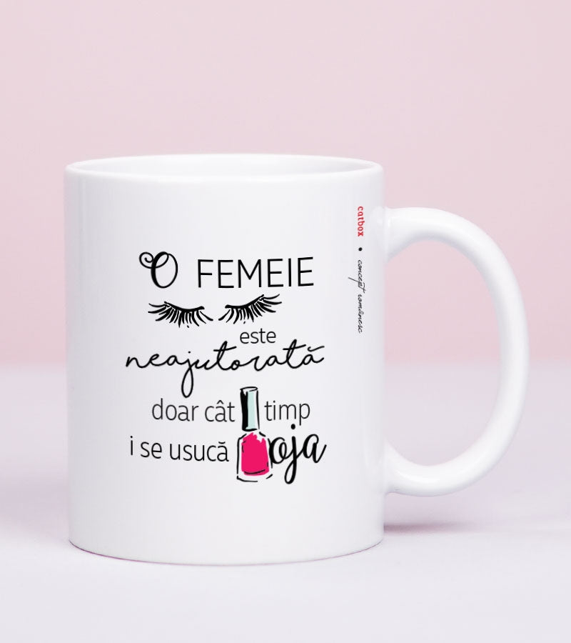 Cadou pentru ea - Cana cu mesaj feminist - Fresh Nails 1